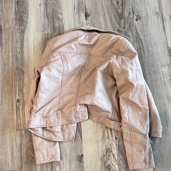Slate and willow cream leather jacket size XS - Picture 3 of 3